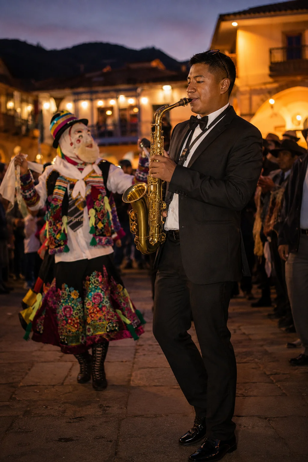 Cairo Sax tocando saxofón en un evento social especial
